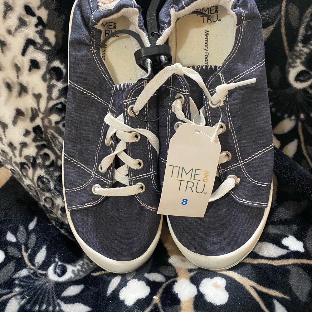 Time and Tru denim slip on sneakers